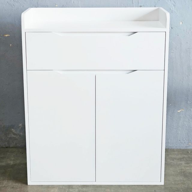 Tủ giày có hộc kéo 80x35x110cm gỗ cao su KG68091