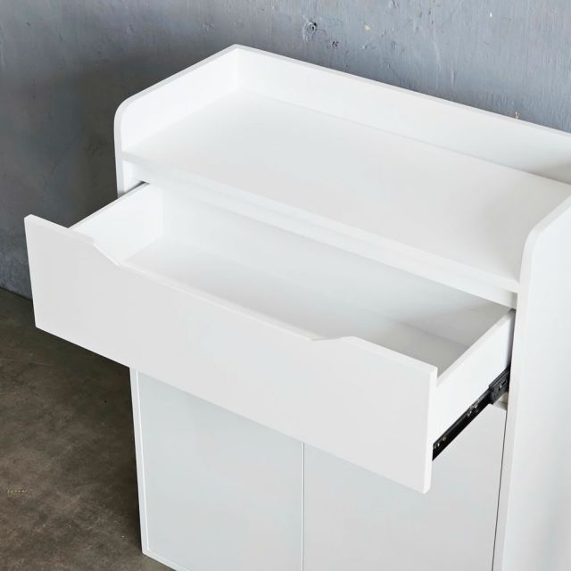 Tủ giày có hộc kéo 80x35x110cm gỗ cao su KG68091