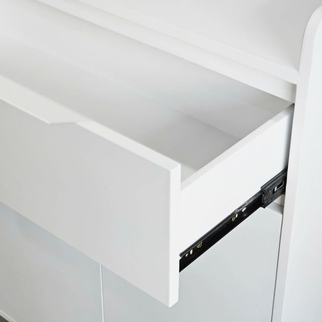 Tủ giày có hộc kéo 80x35x110cm gỗ cao su KG68091