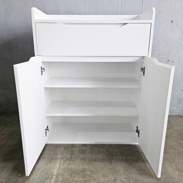 Tủ giày có hộc kéo 80x35x110cm gỗ cao su KG68091