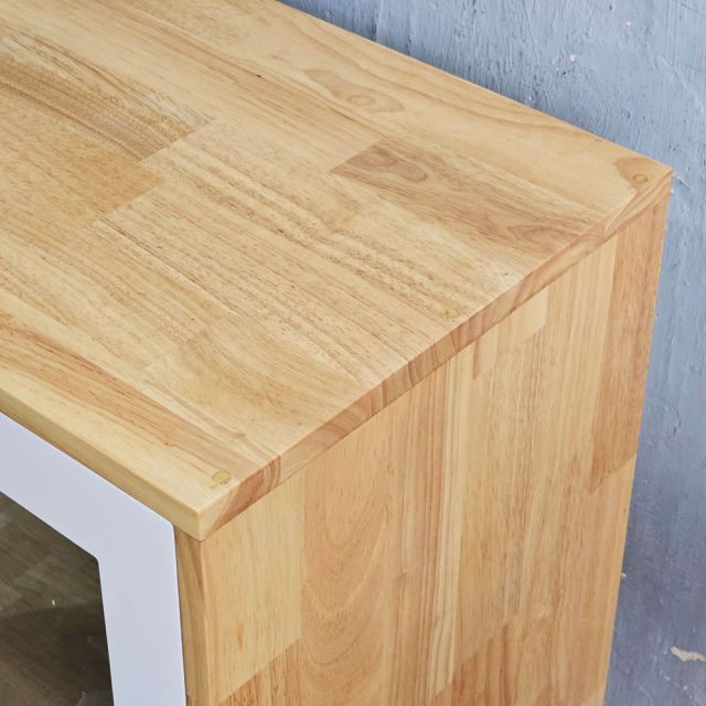 Tủ hồ sơ, tủ đầu bàn gỗ tự nhiên cửa kính THS68063
