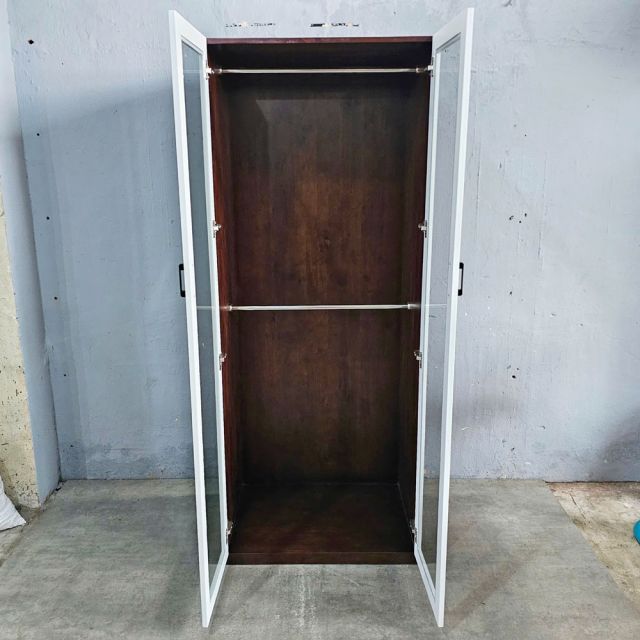 Tủ quần áo 80x55x200cm gỗ cao su TQA68064