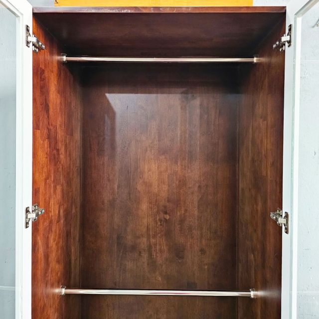 Tủ quần áo 80x55x200cm gỗ cao su TQA68064