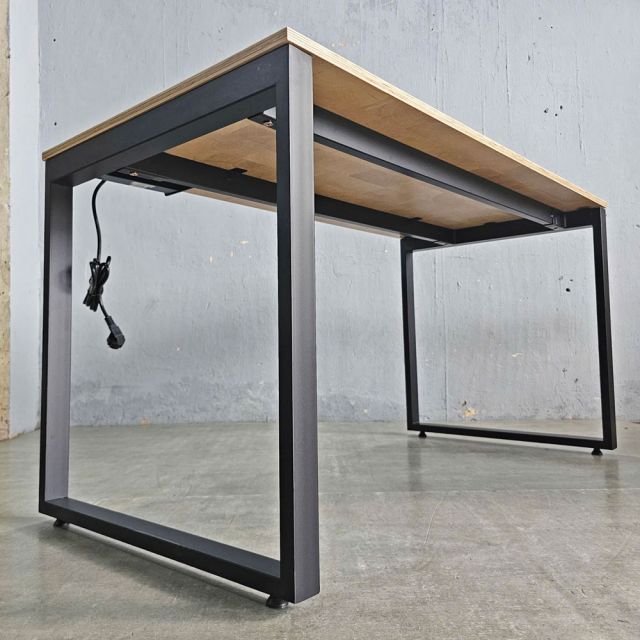 Bàn công nghệ ZDesk 140x70cm gỗ plywood vân Cut Trunk ZD017