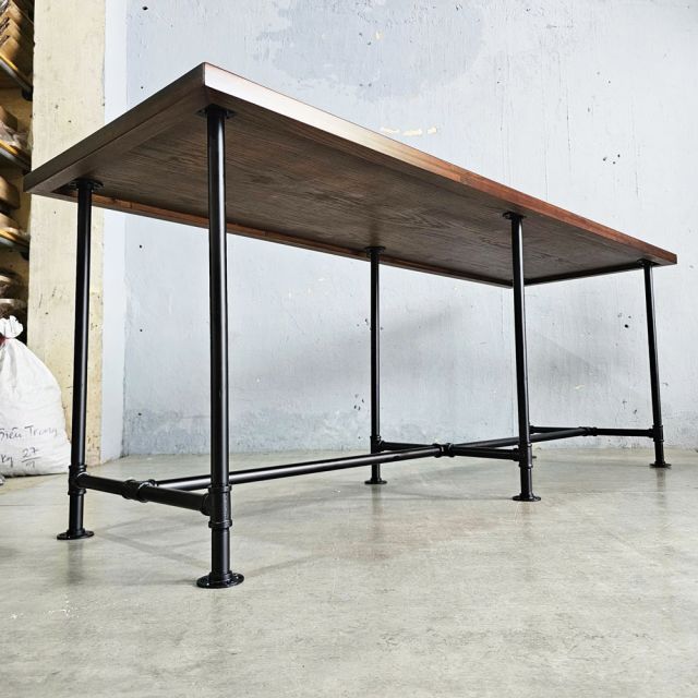 Bàn cụm 2 người 200x68cm gỗ otim phủ veneer sồi PPF020