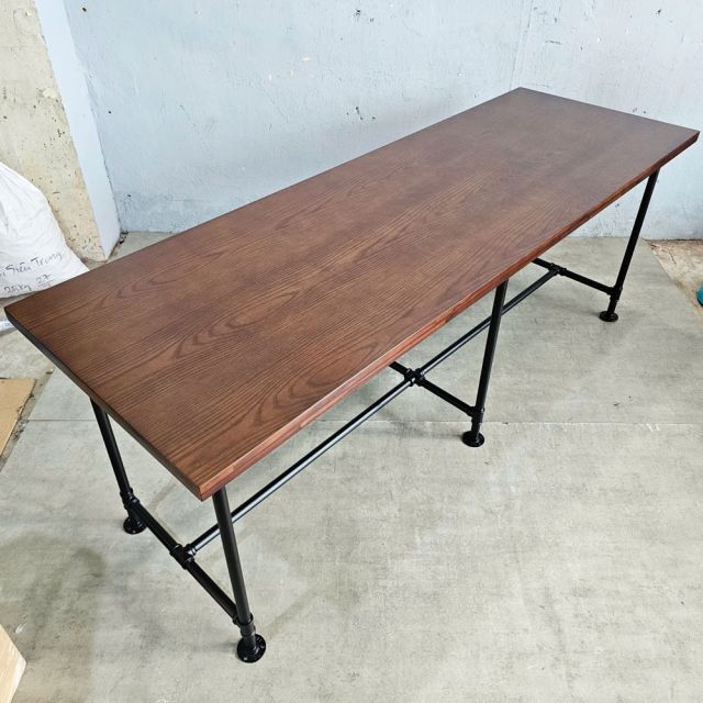 Bàn cụm 2 người 200x68cm gỗ otim phủ veneer sồi PPF020