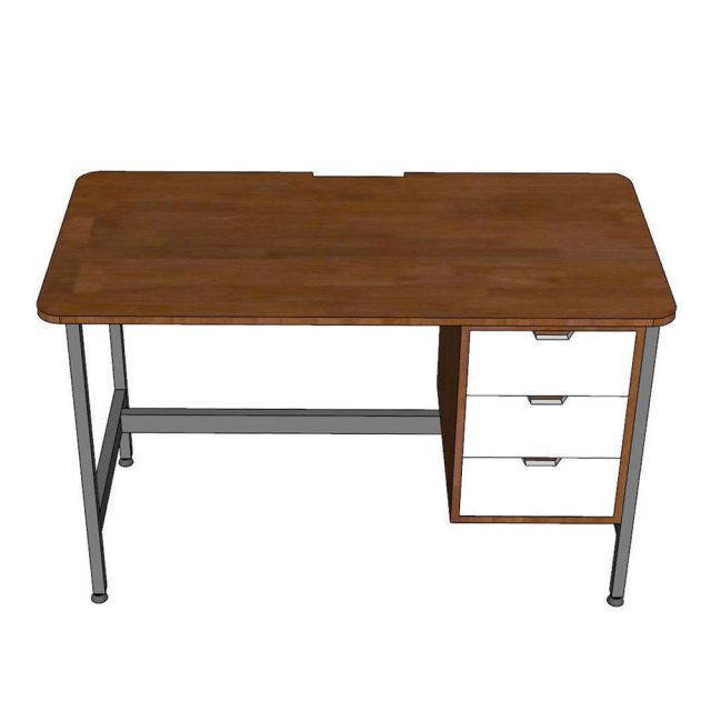Bàn làm việc 120x60cm gỗ cao su BGV003