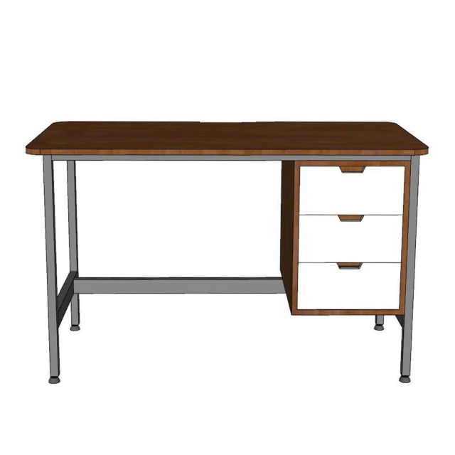 Bàn làm việc 120x60cm gỗ cao su BGV003