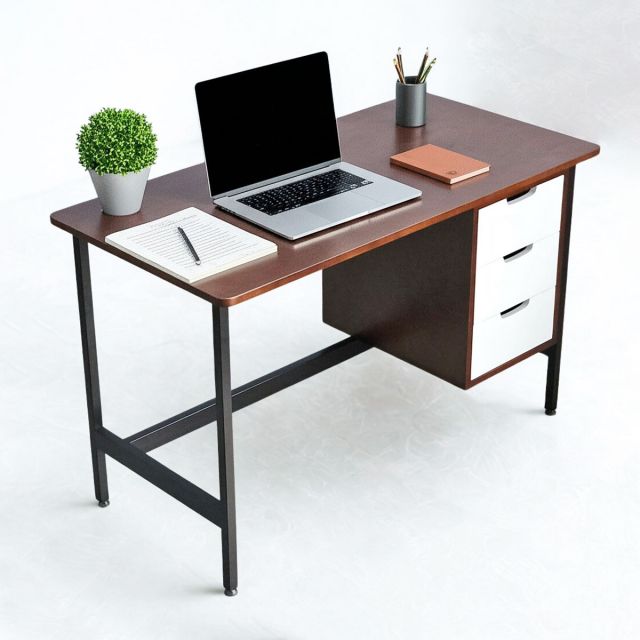 Bàn làm việc 120x60cm gỗ cao su BGV003