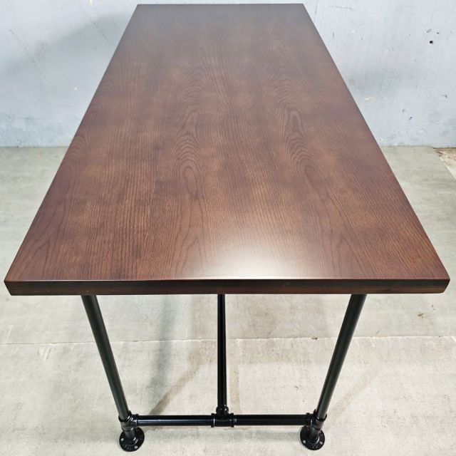 Bàn làm việc ống nước 150x68cm gỗ otim phủ venner sồi