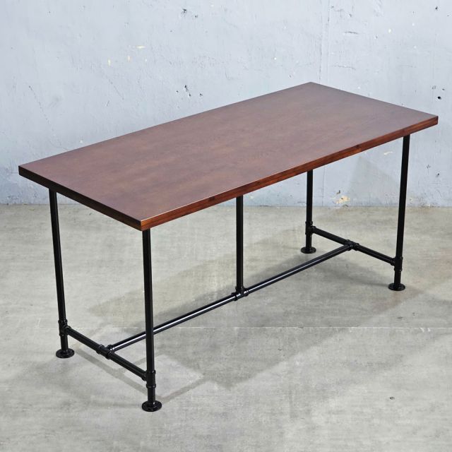 Bàn làm việc ống nước 150x68cm gỗ otim phủ venner sồi