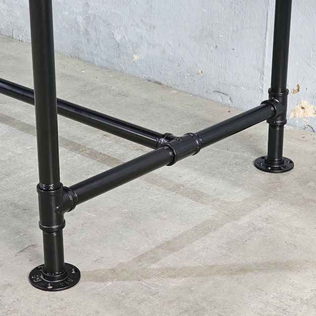 Bàn làm việc ống nước 150x68cm gỗ otim phủ venner sồi
