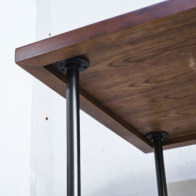 Bàn làm việc ống nước 150x68cm gỗ otim phủ venner sồi