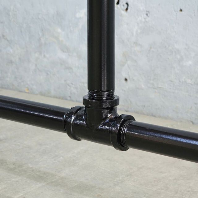 Bàn làm việc ống nước 150x68cm gỗ otim phủ venner sồi