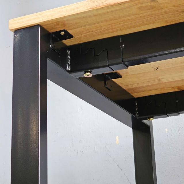 Bàn liền kệ 100x60x190cm gỗ cao su FD68075