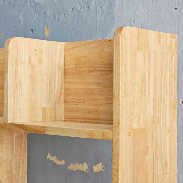 Bàn liền kệ 100x60x190cm gỗ cao su FD68075