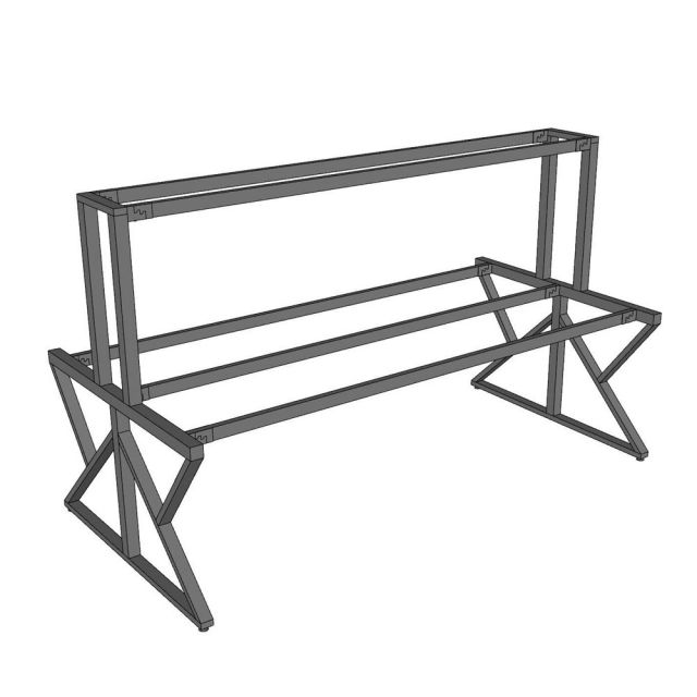 Cụm bàn 4 chô ngồi 200x120x150cm gỗ plywood hệ KConcept HBKC054