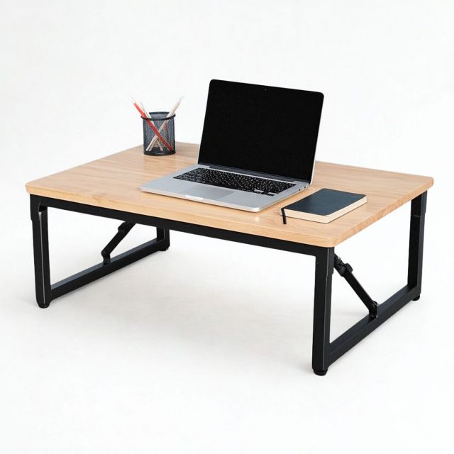 Bàn ngồi bệt gấp gọn 70x50cm gỗ cao su IDE003