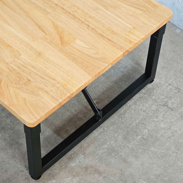 Bàn ngồi bệt gấp gọn 70x50cm gỗ cao su IDE003