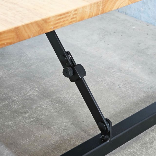 Bàn ngồi bệt gấp gọn 70x50cm gỗ cao su IDE003