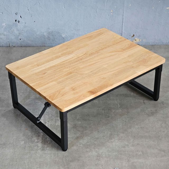 Bàn ngồi bệt gấp gọn 70x50cm gỗ cao su IDE003