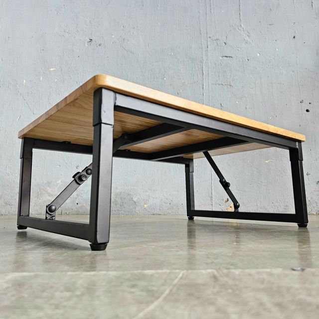 Bàn ngồi bệt gấp gọn 70x50cm gỗ cao su IDE003