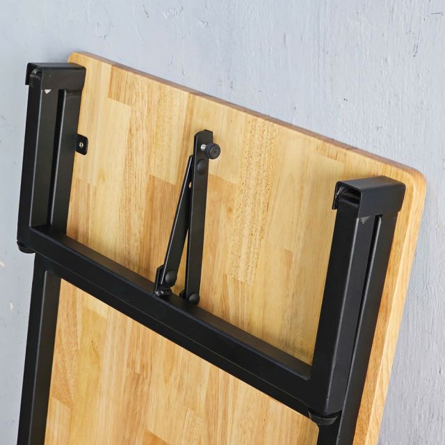 Bàn ngồi bệt gấp gọn 120x50cm gỗ cao su IED004