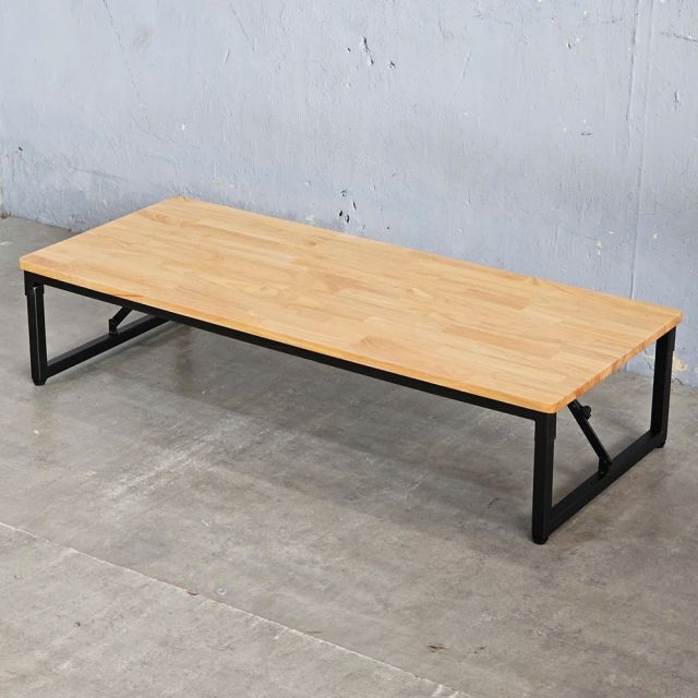 Bàn ngồi bệt gấp gọn 120x50cm gỗ cao su IED004