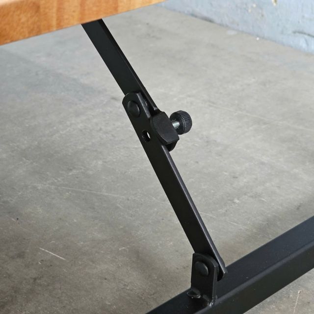 Bàn ngồi bệt gấp gọn 120x50cm gỗ cao su IED004
