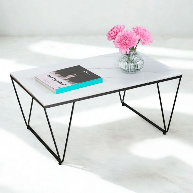 Bàn sofa VECTI 100x60cm mặt đá ceramic TT68320