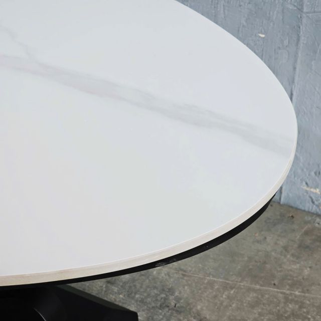 Bàn sofa elip 100x60cm mặt đá ceramic TT68321