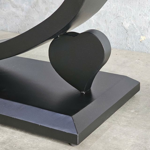 Bàn sofa elip 100x60cm mặt đá ceramic TT68321