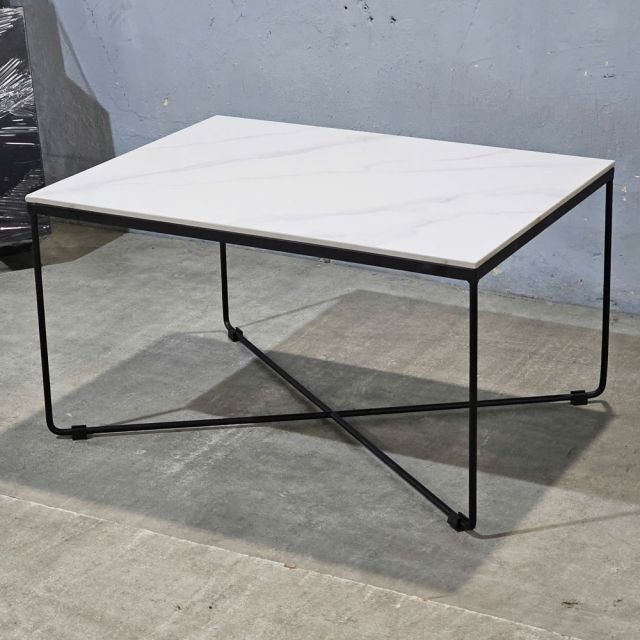 Bàn sofa ELARA 80x60cm mặt đá ceramic TT68321