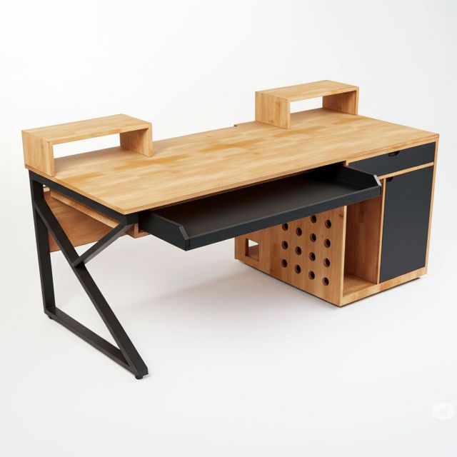 Bàn StudioDesk 180x80cm gỗ cao su SD68029