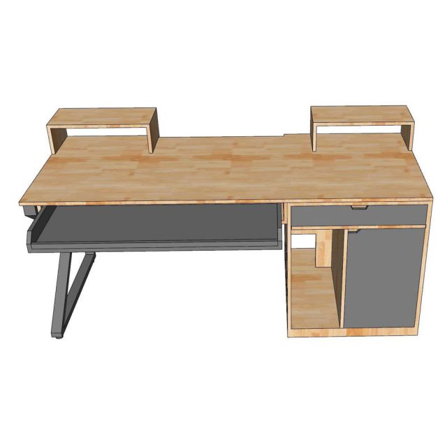 Bàn StudioDesk 180x80cm gỗ cao su SD68029