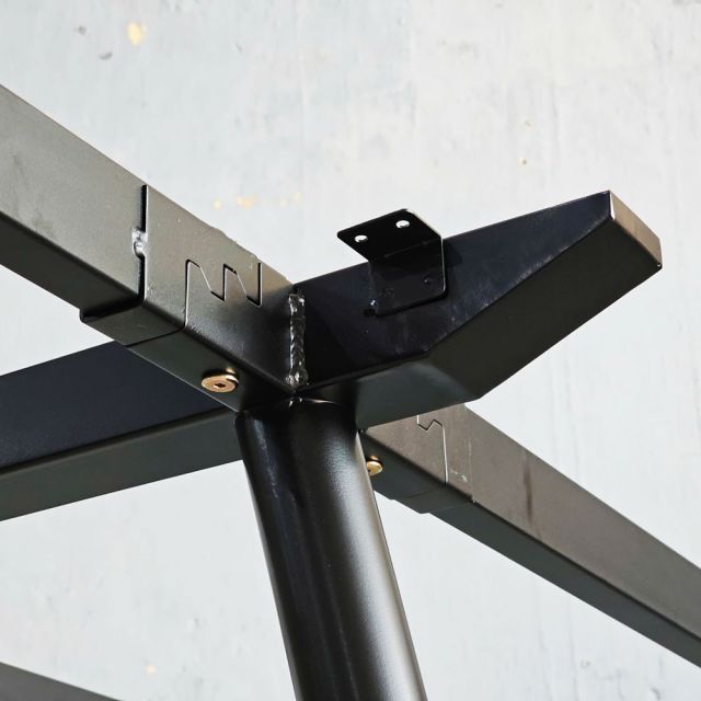 Chân bàn sắt hệ CONE Concept 240x120 lắp ráp HCCO010