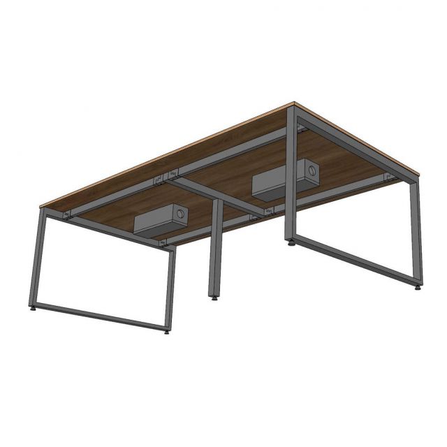 Bàn cụm 4 chô ngồi 240x120cm gỗ plywood HBRT109