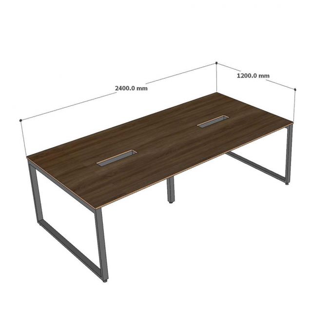 Bàn cụm 4 chô ngồi 240x120cm gỗ plywood HBRT109