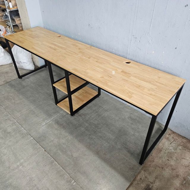 Bàn làm việc 2 người ngồi kết hợp chân tủ 240x120x75cm BD68063