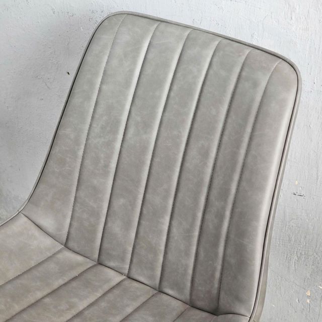 Ghế ăn, ghế cafe Aster chân sắt nệm da GAK118