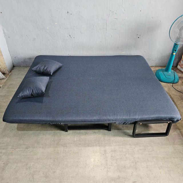 Giường đa năng gấp gọn 150x190cm bọc vải bố SFBE003