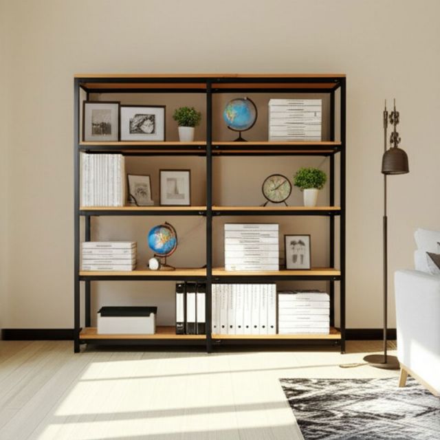 Kệ lắp ráp 5 tầng 200x40x180cm gỗ cao su KTT68029