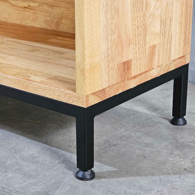 Kệ gỗ 4 ngăn 120x30x70cm gỗ cao su KS68325