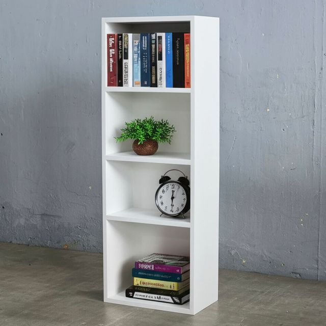 Kệ sách 4 tầng 40x23x113cm gỗ cao su KS68331