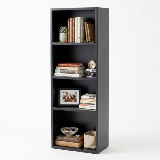 Kệ sách 4 tầng 40x23x113cm gỗ cao su KS68331