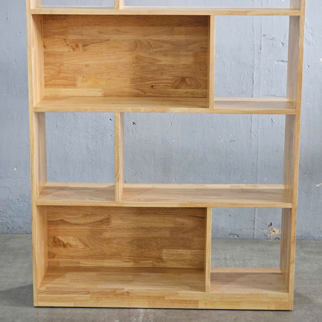 Kệ sách REVON 90x28x185cm gỗ cao su KS68322