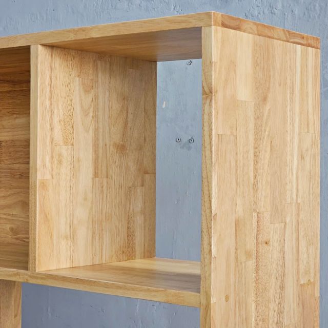 Kệ sách REVON 90x28x185cm gỗ cao su KS68322