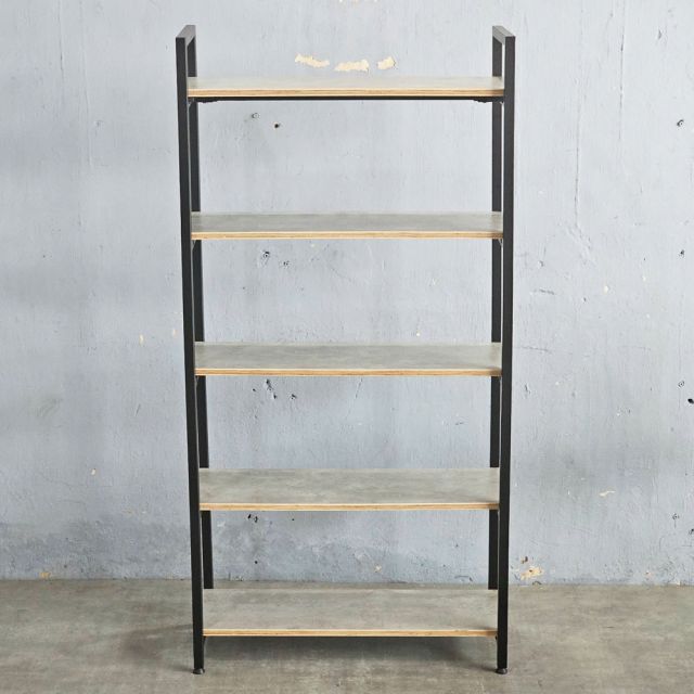 Kệ trang trí GONY 5 tầng gỗ plywood khung sắt lắp ráp KS68257