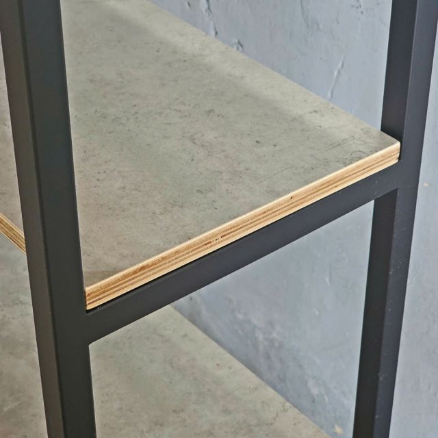 Kệ trang trí GONY 5 tầng gỗ plywood khung sắt lắp ráp KS68257
