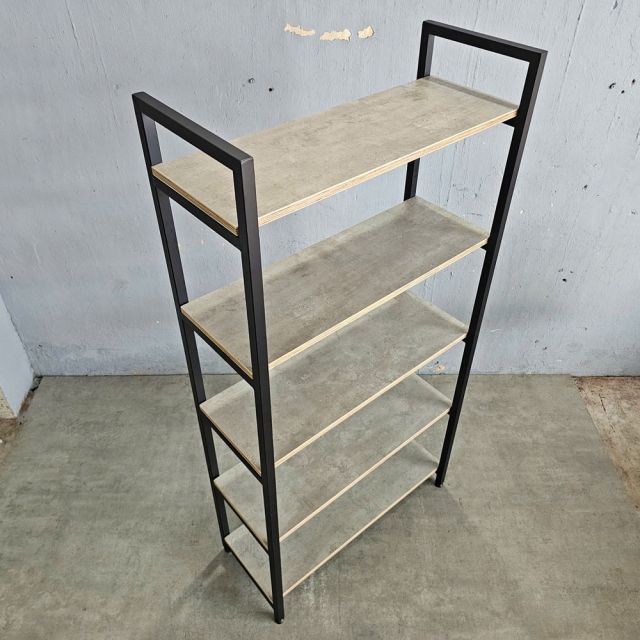 Kệ trang trí GONY 5 tầng gỗ plywood khung sắt lắp ráp KS68257